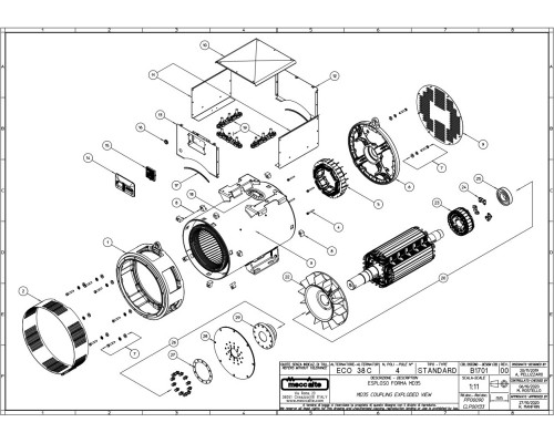 Mecc Alte ECO38-1L SAE 2/11,5 (200 кВт)